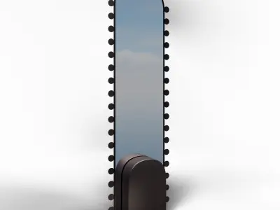 Medaillon Sculptural Floor Mirror 3D Model 3D model