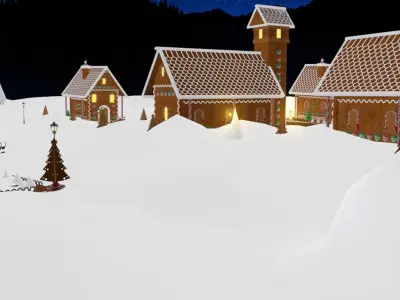 Gingerbread House 3D model