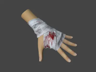 Arm Bandage Low-poly 3D model