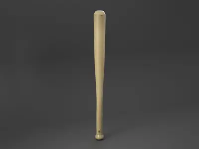Baseball Bat Low-poly 3D model