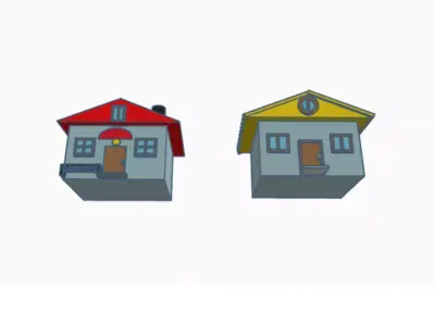 home house Free low-poly 3D model