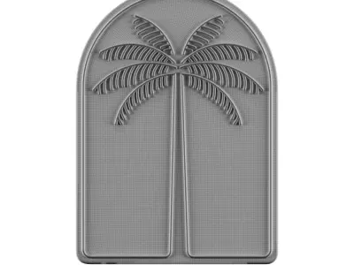 Palm Tree Neon Sign 3D model