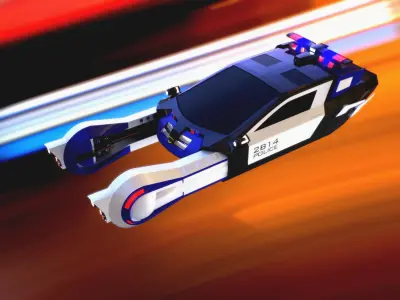 Spiner Police car 3D model