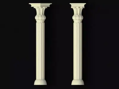 baluster two columns 3D model