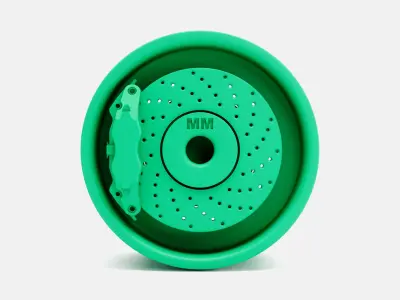15x10 Halibrand Sprint Wheel and Brake 3D print model
