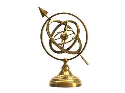 Antique Arrow Globe Decor 3D model