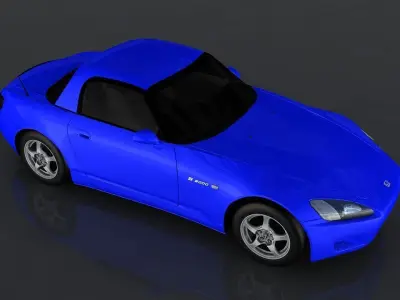 Honda S2000 Low-poly 3D model