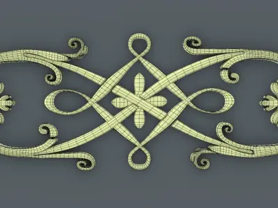 ornament baroque V1 3D model