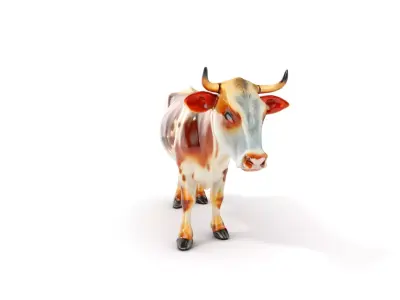 Realistic Cow D Model Pack for Animation and Games Low-poly 3D model