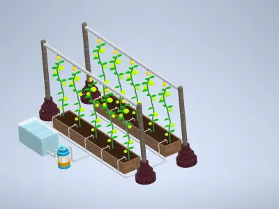 IoT Based Melon Plantation Design 3D print model