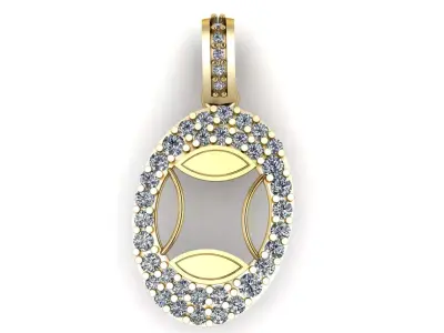 LUXURY ALPHABET O PENDAANT 3D PRINTABLE MODEL 3D print model