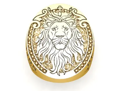 The Lion RIng 3D print model