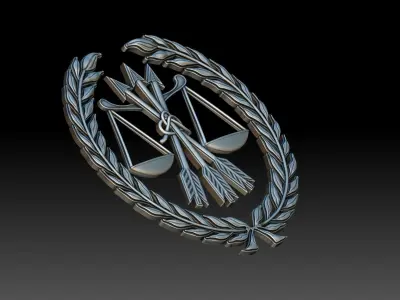 Scales and Wreath 3D print model