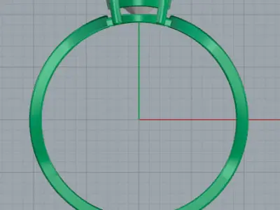 Anel Gota Oval Martell 20034  3D print model