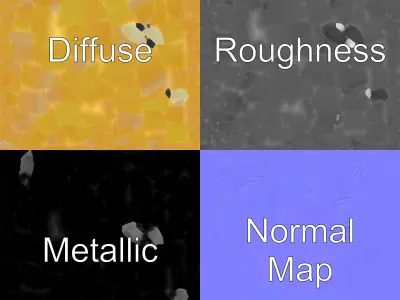 Cozy Candle with Textured Wax Surface model pack Low-poly 3D model