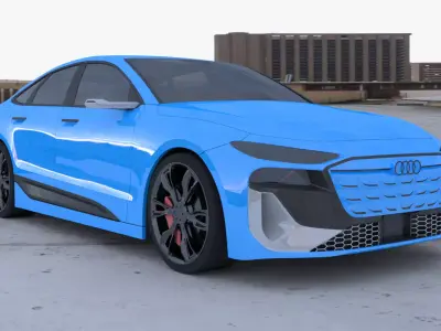 Audi A6 e-tron sportback 2025 exterior 3D model