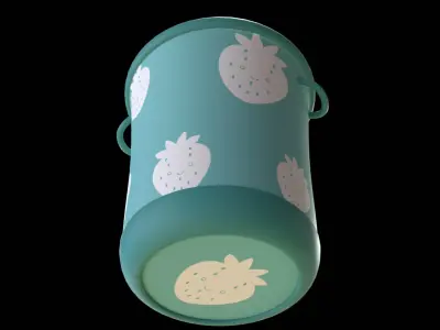 Basket  Low Poly 3D Model 3D model