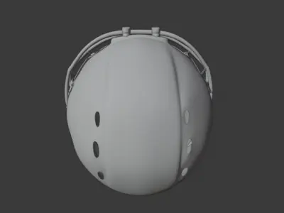 American football helmet Low-poly 3D model