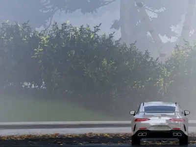 2023 Mercedes GT63 AMG  Low-poly 3D model