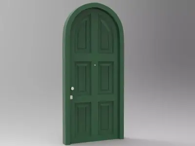 Elite Exterior Door Low-poly 3D model