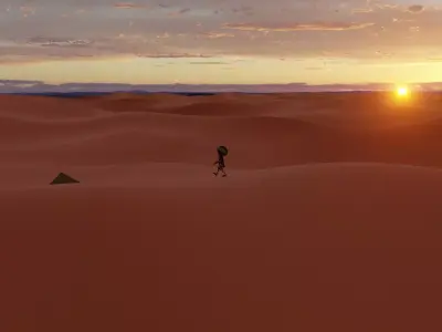 ZEMER DESERT EEVEE Free 3D model