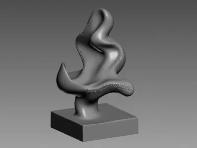 Modern Abstract Decorative sculpture 3d print model 3D print model get