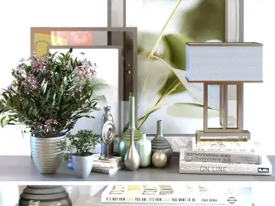 Decoration set 024 Low-poly 3D model