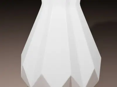 White vase for the interior Free 3D model