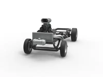 Chassis of Gasser Scale 1 to 25 3D print model
