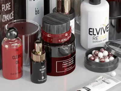 bathroom accessories 11 3D model