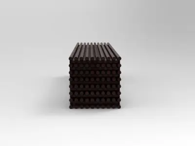 Bench Model with Line Tool 3D model