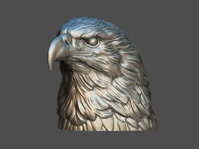 Eagle head 3D print model get