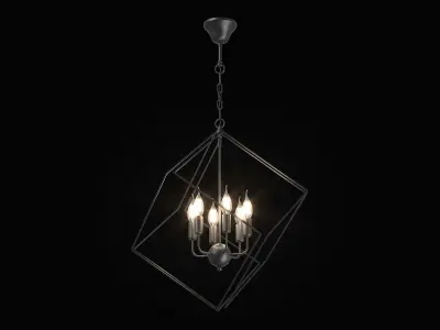 732367 Gabbia Lightstar Pendant chandelier 3D model
