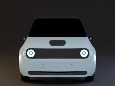 Honda e 2020 Low-poly 3D model