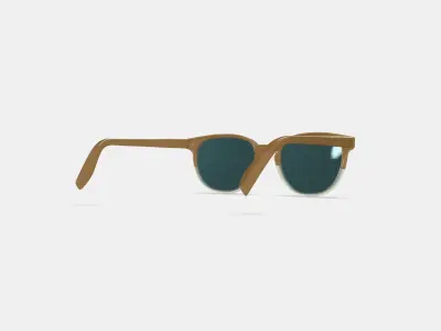 Sydney Sunglasses in Chai Crystal Fade 3D model
