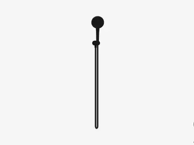 Shower - Hand - Luxury - Vibrant Low-poly 3D model