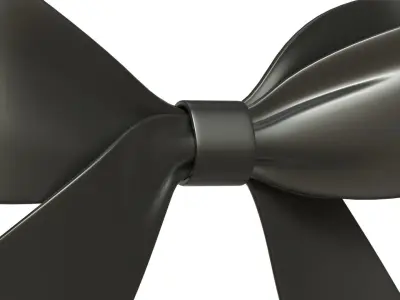 Christmas Bow Ribbon 82 Low-poly 3D model