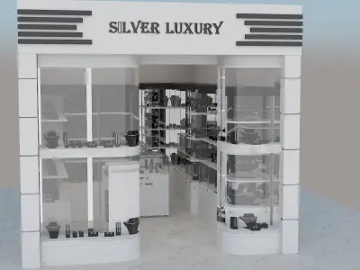 silver luxury 3D model