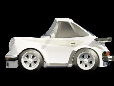 Porsche 930 Turbo mini car 3D model 3D model
