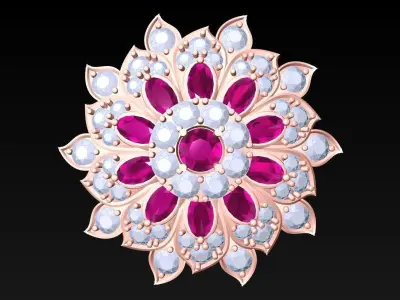 Diamond Ring - Womens Rings - N3659 3D print model