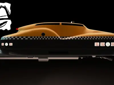 TAXI from FIFTH ELEMENT 3D model