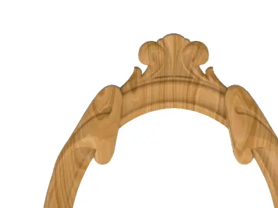 Carved picture frame STL 3D model 84