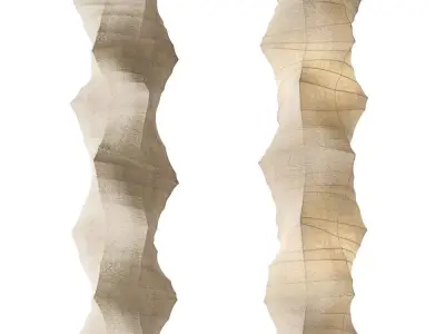 Vitra Akari 33N and UF4-33N floor lamp an suspension lamp 3D model