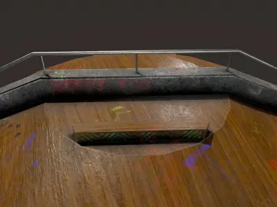 Skate ramp2 Low-poly 3D model