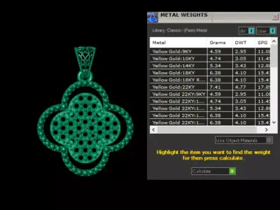  The Golden Icons  3D Luxury Pendant Collection  3D print model