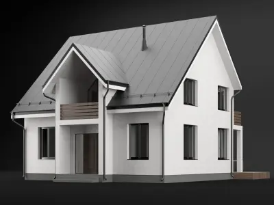 Modern house 04 3D model