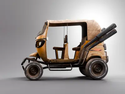 Bajaj pro mad max 3D model