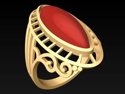 Stone Ring  - GN228 3D print model