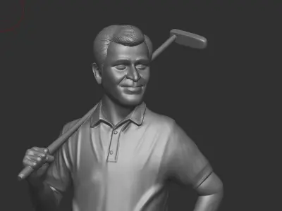 Golfer Player 3D print model