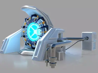 Sci fi portal 3D model
